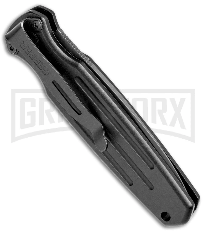Gerber Mini Covert Black Automatic Knife - Black Plain 3 Gerber Mini Covert Black Automatic Knife - Black Plain - Image 3