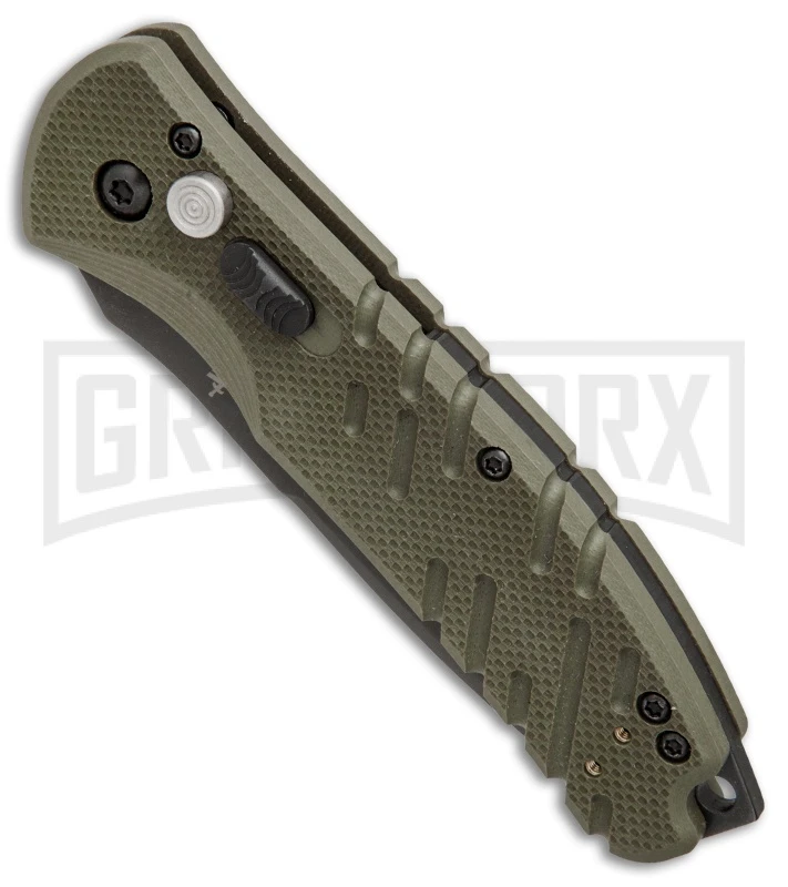 Gerber Propel Downrange OD Green Automatic Knife - Tanto Black Serr 2 Gerber Propel Downrange OD Green Automatic Knife - Tanto Black Serr - Image 2