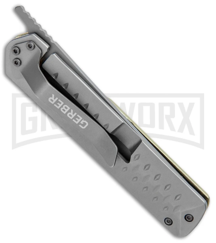 Gerber Ayako Green Aluminum Frame Lock Knife - Gray Plain 3 Gerber Ayako Green Aluminum Frame Lock Knife - Gray Plain - Image 3