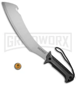 Gerber Broadcut Machete Fixed Blade - Bead Blast Plain -Knife Store Gerber Broadcut Machete BB 31 003152 BHQ 53939 jr bottlecap large