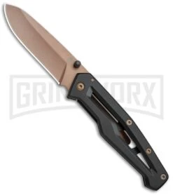 Gerber Paralite Black Folding Knife - Rose Plain