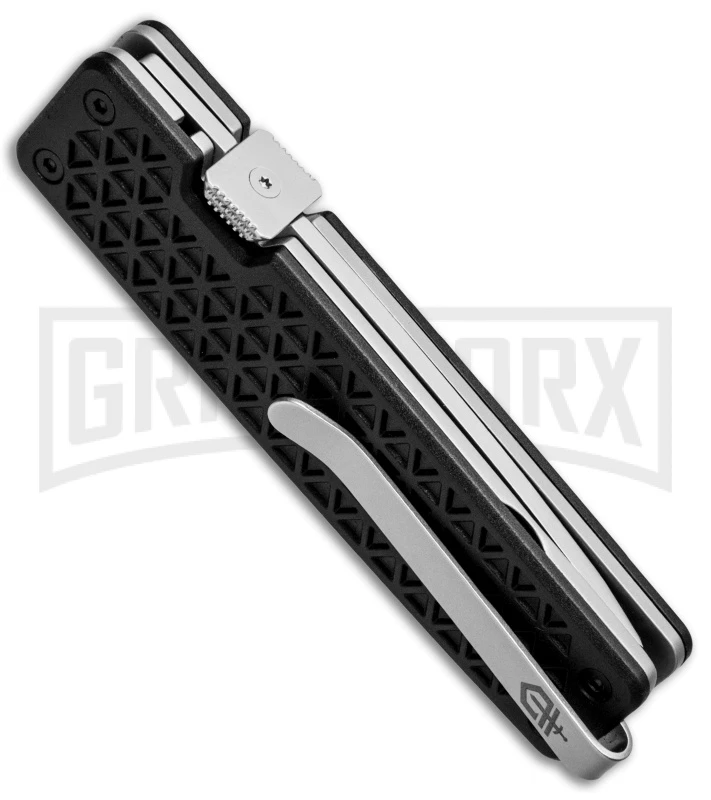 Gerber Pocket Square Black GFN Liner Lock Knife - Satin Plain 3 Gerber Pocket Square Black GFN Liner Lock Knife - Satin Plain - Image 3
