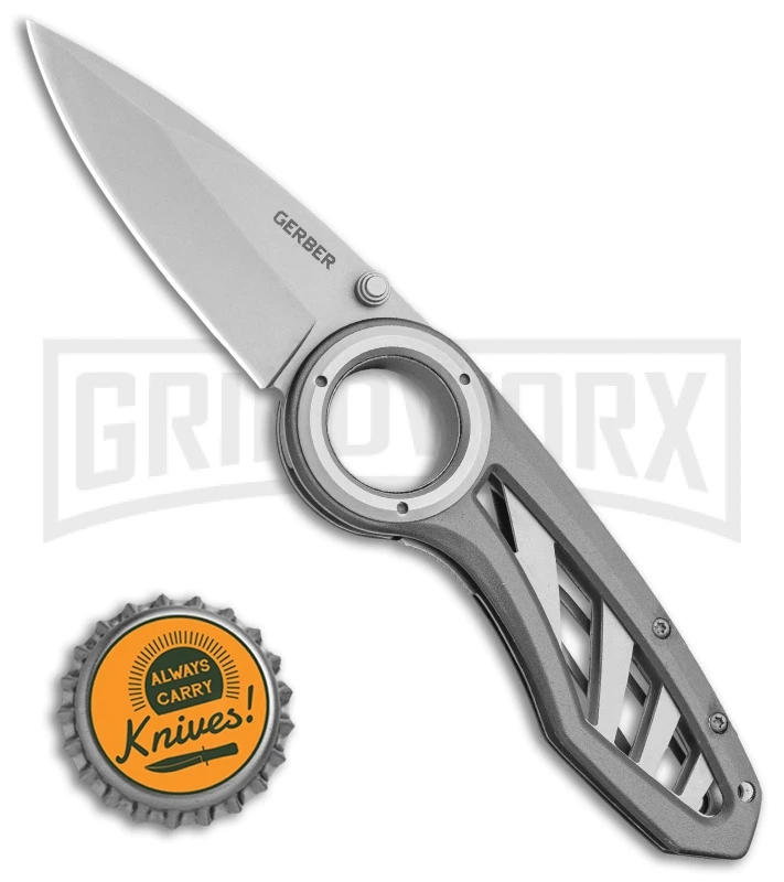 Gerber Remix Knife Aluminum Folding Knife - Bead Blast Plain 4 Gerber Remix Knife Aluminum Folding Knife - Bead Blast Plain - Image 4