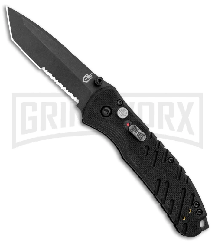 Gerber Propel Downrange Black Spring Assist Knife - Tanto Black Serr 1 Gerber Propel Downrange Black Spring Assist Knife - Tanto Black Serr