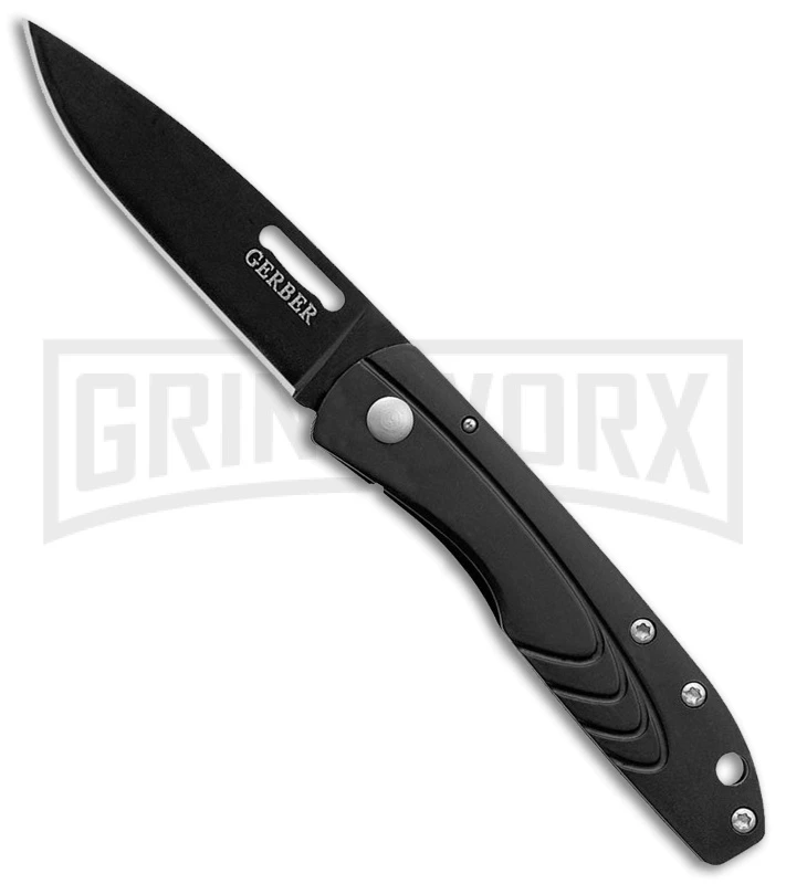 Gerber STL - Strong Thin Light Black Frame Lock Knife - Black Plain 1 Gerber STL - Strong Thin Light Black Frame Lock Knife - Black Plain