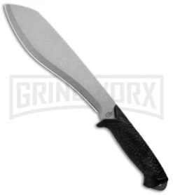 Gerber Versafix 14" Black GFN Machete Fixed Blade Knife - Stonewash Plain