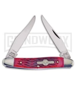 German Bull Muskrat Red Pick Bone Pocket Knife