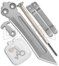 Instaknives Black Aluminum Balisong Tanto Trainer/Live Blade - Satin Dull/Plain -Knife Store Instaknives Black Balisong Tanto Trainer Blade GX 37598 jr extra large