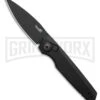 Kershaw Launch 18 Black Aluminum Automatic Knife - Black Plain