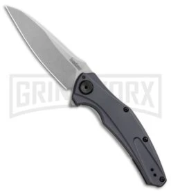 Kershaw Bareknuckle Sub Frame Lock Knife Gray Aluminum Stonewash