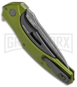 Kershaw Bareknuckle Sub-Frame Lock 3.5" Knife OD Green BlackWash -Knife Store Kershaw Bareknuckle Sub FL OD Green BlackWash 7777OLBW BHQ 99040 jr side large