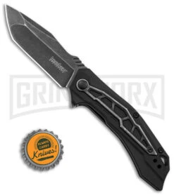 Kershaw Black GFN Flatbed Spring Assisted Knife - Black Stonewash Plain -Knife Store Kershaw Flatbed Spring Assisted Knife Black GFN 3in Black SW BHQ 139778 td size large