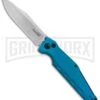 Kershaw Launch 7 Galyean Teal Automatic Knife - Stonewash Plain