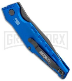 Kershaw Launch 7 Galyean Blue Automatic Knife - Black Plain -Knife Store Kershaw Galyean Launch 7 Blue Black 7900BLUBLK BHQ 99039 jr side large