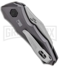 Kershaw Launch 10 Gray Automatic Knife CA Legal - Stonewash Plain -Knife Store Kershaw Launch 10 Auto Gray SW 7350 BHQ 94065 jr side large