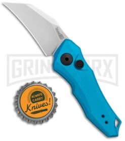 Kershaw Launch 10 Teal Automatic Knife CA Legal - Stonewash Plain -Knife Store Kershaw Launch 10 Auto Teal SW 7350 BHQ 105328 jr bottlecap large