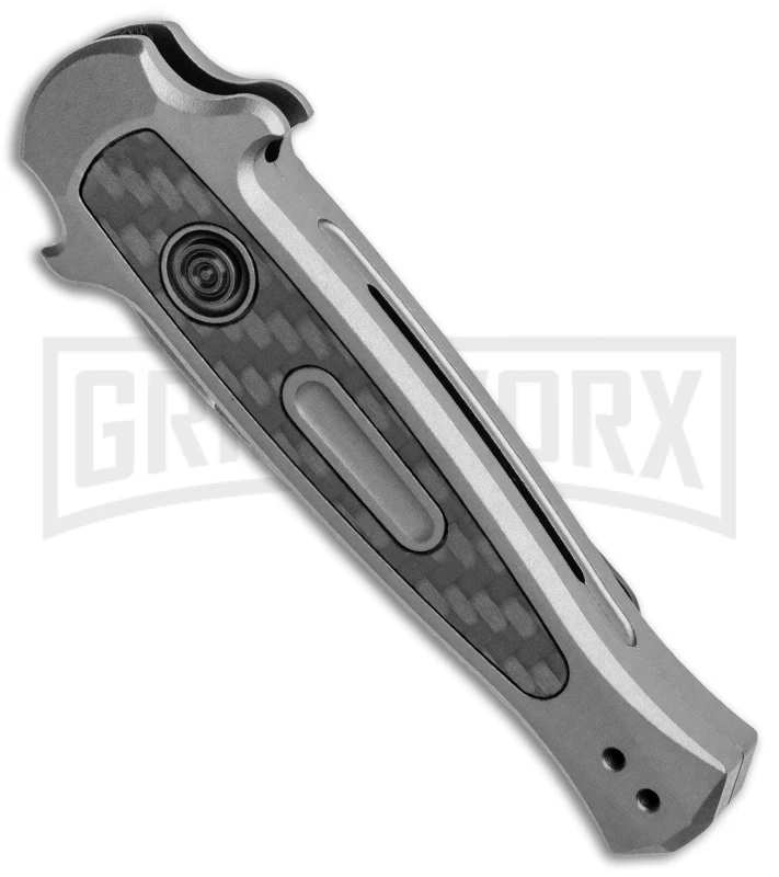Kershaw Launch 12 CA Legal Gray Automatic Knife - Black SW Plain 2 Kershaw Launch 12 CA Legal Gray Automatic Knife - Black SW Plain - Image 2
