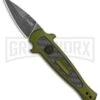 Kershaw Launch 12 CA Legal OD Green Automatic Knife - Black SW Plain