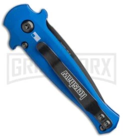 Kershaw Launch 12 Blue Aluminum/CF Mini Stiletto Automatic Knife - Black Plain 6 Kershaw Launch 12 Blue Aluminum/CF Mini Stiletto Automatic Knife - Black Plain -Knife Store Kershaw Launch 12 Mini Stiletto Automatic Knife Blue 2.5 Black 7125BLUBLK BHQ 117960 LS Side large