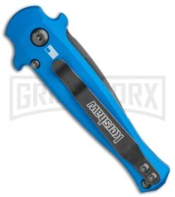 Kershaw Launch 12 CA Legal Blue Mini Stiletto Automatic Knife - Black Plain 6 Kershaw Launch 12 CA Legal Blue Mini Stiletto Automatic Knife - Black Plain -Knife Store Kershaw Launch 12 Mini Stiletto Automatic Knife Blue 2.5 Black 7130BLUBLK BHQ 117930 LS Side large