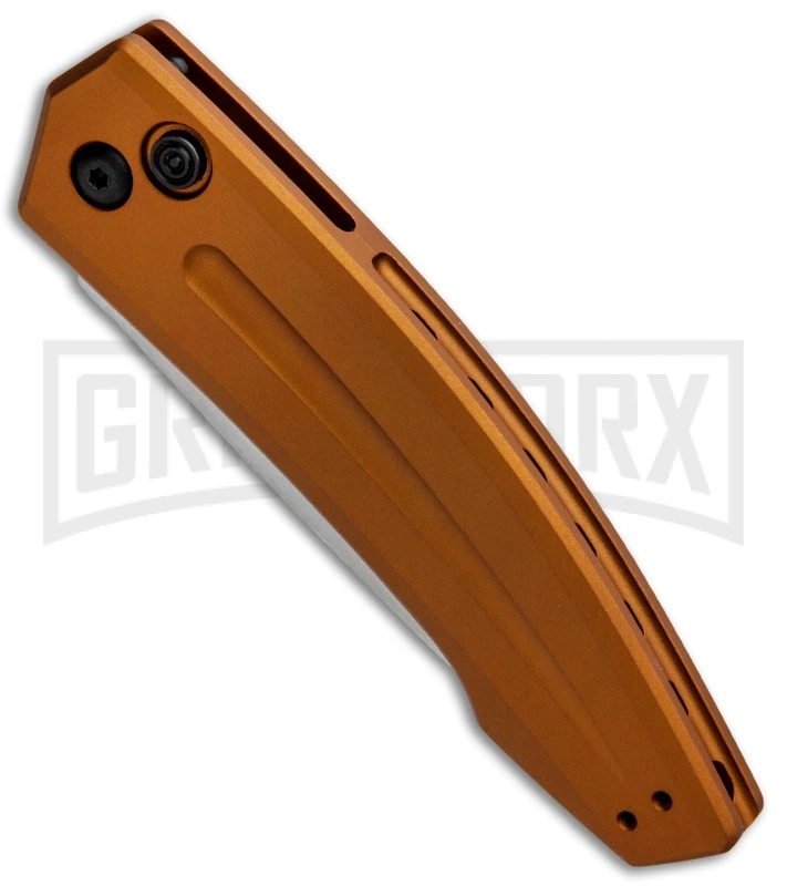 Kershaw Launch 2 Bronze Aluminum Automatic Knife - Stonewash Plain 2 Kershaw Launch 2 Bronze Aluminum Automatic Knife - Stonewash Plain - Image 2