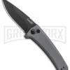 Kershaw Launch 3 Gray Aluminum Automatic Knife - Black Plain