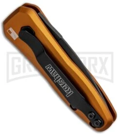 Kershaw Launch 4 Bronze Automatic Knife CA Legal - Black Plain 10 Kershaw Launch 4 Bronze Automatic Knife CA Legal - Black Plain -Knife Store Kershaw Launch 4 CA Legal Auto Bronze Black 7500EBBLK BHQ 82252 jr side large