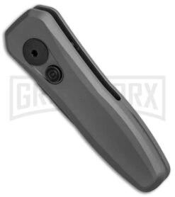 Kershaw Launch 4 Gray Automatic Knife CA Legal - Damascus Plain -Knife Store Kershaw Launch 4 CA Legal Auto Gray Damascus BHQ 86760 er spine large