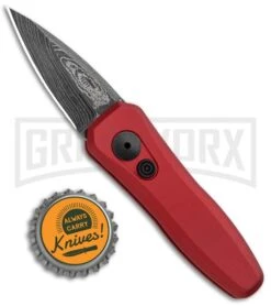 Kershaw Launch 4 Red Automatic Knife CA Legal - Damascus Plain 12 Kershaw Launch 4 Red Automatic Knife CA Legal - Damascus Plain -Knife Store Kershaw Launch 4 CA Legal Auto Red Damascus 7500RDDAM BHQ 91649 jr bottlecap large