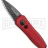Kershaw Launch 4 Red Automatic Knife CA Legal - Damascus Plain