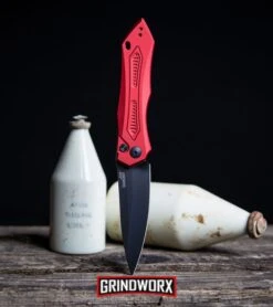 Kershaw Launch 6 Red Automatic Knife - Black Plain 9 Kershaw Launch 6 Red Automatic Knife - Black Plain -Knife Store Kershaw Launch 6 Automatic Knife Red Aluminum Black 7800RDBLK BHQ37456 kp wood bottles web large
