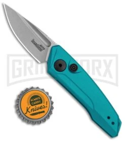 Kershaw Launch 9 Teal Automatic Knife CA Legal - Stonewash Plain 8 Kershaw Launch 9 Teal Automatic Knife CA Legal - Stonewash Plain -Knife Store Kershaw Launch 9 Auto Blue Working KER7250TEALSW BHQ 115103 jr bottlecap large 1