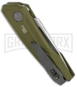 Kershaw Launch 9 OD Green Automatic Knife CA Legal - Stonewash Plain 6 Kershaw Launch 9 OD Green Automatic Knife CA Legal - Stonewash Plain -Knife Store Kershaw Launch 9 Auto OD Green Working KER7250OLSW BHQ 113298 jr side large