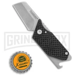 Kershaw Sinkevich Pub Carbon Fiber Folding Knife - Stonewash Plain -Knife Store Kershaw Sinkevich PUB cf sw 4036CF BHQ 52211 er size large