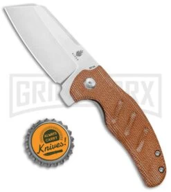 Kizer Vanguard Mini Sheepdog Knife Natural Micarta - Stonewash Plain -Knife Store Kizer Vanguard Mini Sheepdog C01C LL Natural Micarta BHQ 117217 jr bottlecap large