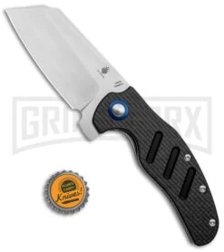 Kizer Vanguard Sheepdog XL Liner Lock Knife Carbon Fiber - Satin Plain -Knife Store Kizer Vanguard Sheepdog XL C01C LL CF Satin V5488C3 BHQ 114106 jr bottlecap 2 large