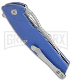 Kubey Locusts Blue G-10 Folding Knife - Satin Plain 6 Kubey Locusts Blue G-10 Folding Knife - Satin Plain -Knife Store Kubey Locusts LL Blue G 10 BHQ 117886 jr side large