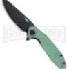 Kubey Nova Jade G-10 Folding Knife - Black Stonewash
