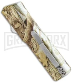 Lightning Tree Camo D/A OTF Automatic Knife - Tanto Satin Serr -Knife Store Lightning Tree DA OTF Auto Tanto Satin Serr GX 33352 jr side large