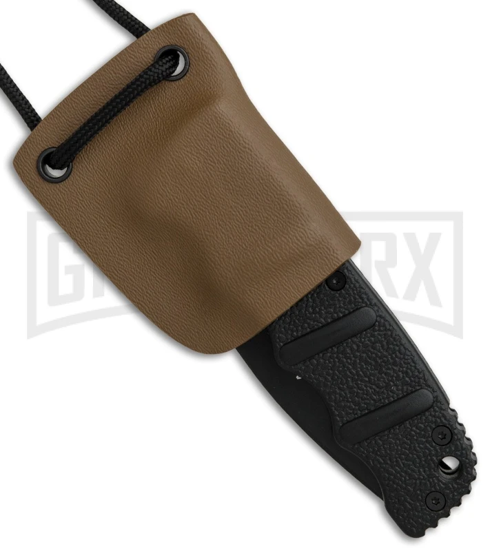 Linos Kydex Boker Kalashnikov Neck Sheath W/ Black Cord - Coyote Brown 1 Linos Kydex Boker Kalashnikov Neck Sheath W/ Black Cord - Coyote Brown