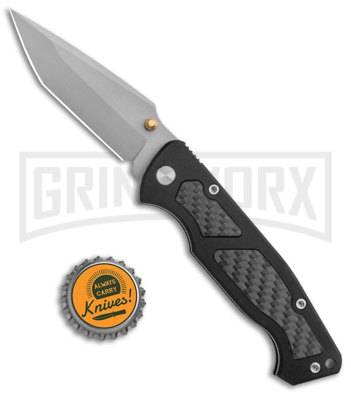 Delta Force M-14 D/A Black Carbon Fiber Tanto Knife - Bead Blast 4 Delta Force M-14 D/A Black Carbon Fiber Tanto Knife - Bead Blast - Image 4