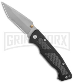 Delta Force M-14 D/A Black Carbon Fiber Tanto Knife - Bead Blast