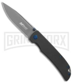 M-Tech Evolution Black G-10 Folding Knife - Gray Plain