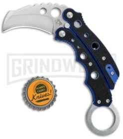 Mantis Vuja De Black/Blue G-10 Balisong Karambit Butterfly Knife - Satin Plain 7 Mantis Vuja De Black/Blue G-10 Balisong Karambit Butterfly Knife - Satin Plain -Knife Store Mantis Vuja De Balisong Karambit Crossover Black Blue G 10 Satin MANMK4B BHQ 56610 jr bottlecap large