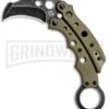 Mantis Vuja De Desert G-10 Balisong Karambit Butterfly Knife - Black SW Plain