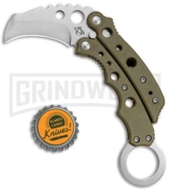 Mantis Vuja De Desert Tan G-10 Balisong Karambit Butterfly Knife - Satin Plain -Knife Store Mantis Vuja De Balisong Karambit Crossover Desert Tan G 10 Satin MANMK4DT BHQ 56612 jr bottlecap large