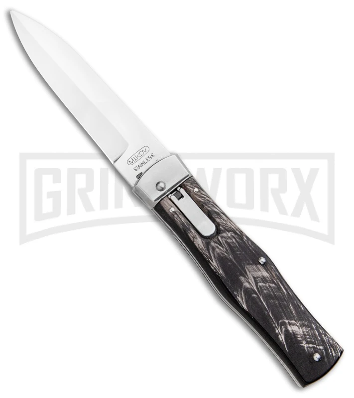 Mikov 241 Predator Dark Horn Automatic Lever Lock Knife Bayonet 1 Mikov 241 Predator Dark Horn Automatic Lever Lock Knife Bayonet