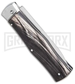 Mikov 241 Predator Dark Horn Automatic Lever Lock Knife Bayonet 6 Mikov 241 Predator Dark Horn Automatic Lever Lock Knife Bayonet -Knife Store Mikov 241 Predator LL Auto ABS Dark Horn Bayo BHQ 92884 jr side large