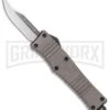 No Limit Knives Cali-Legal OTF Automatic Knife Gray - Clip Point Satin