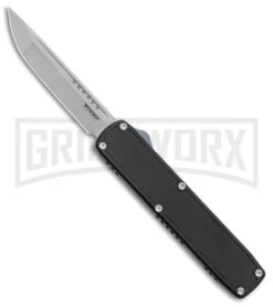 No Limit Knives Stinco Black OTF Automatic Knife - Satin Plain